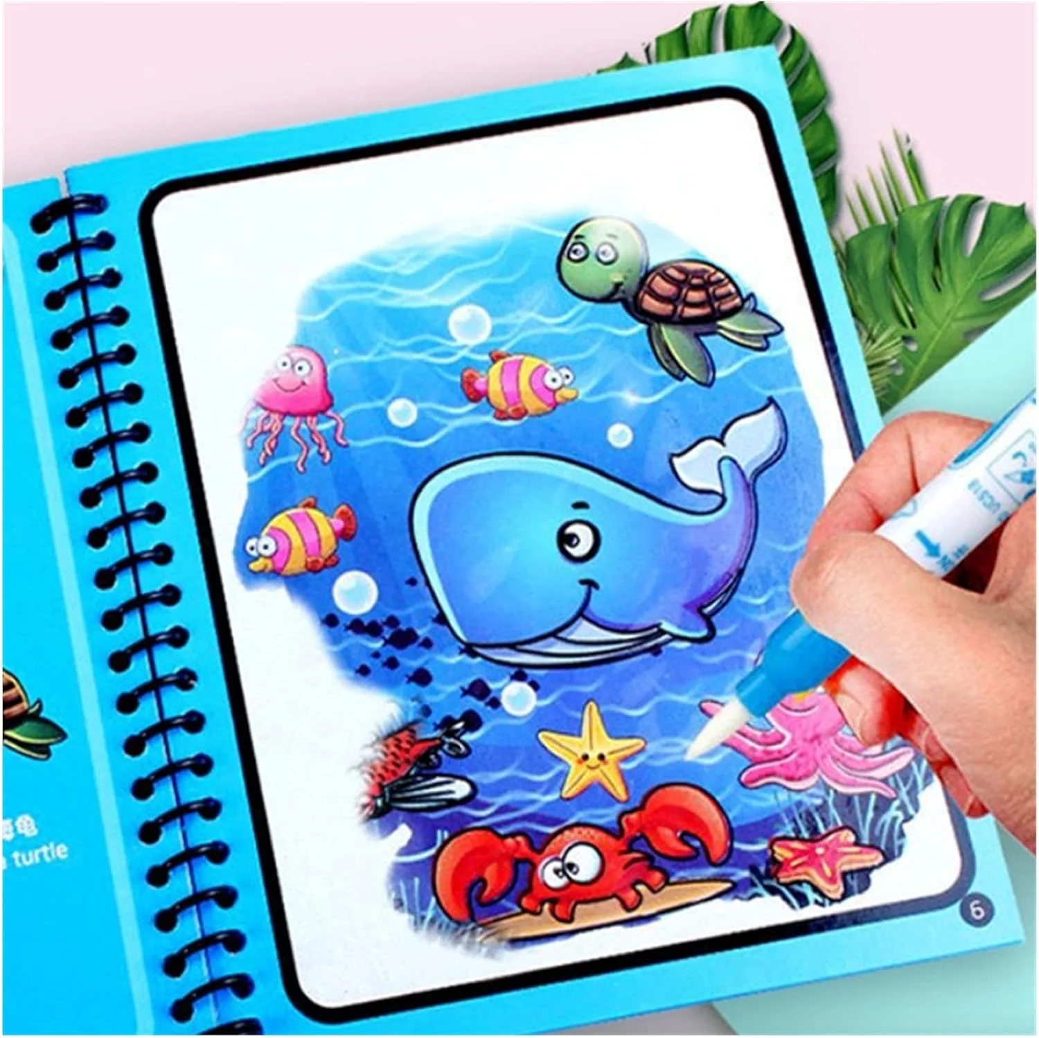 Montessori Magic Water Drawing Book – Reusable Sensory Coloring Activity - Image 3