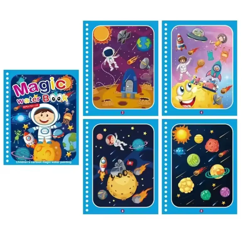 Montessori Magic Water Drawing Book – Reusable Sensory Coloring Activity - Image 8