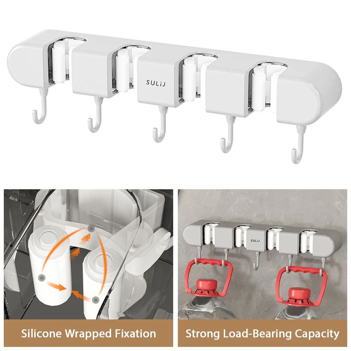 Mop Holder with Hook - Image 4