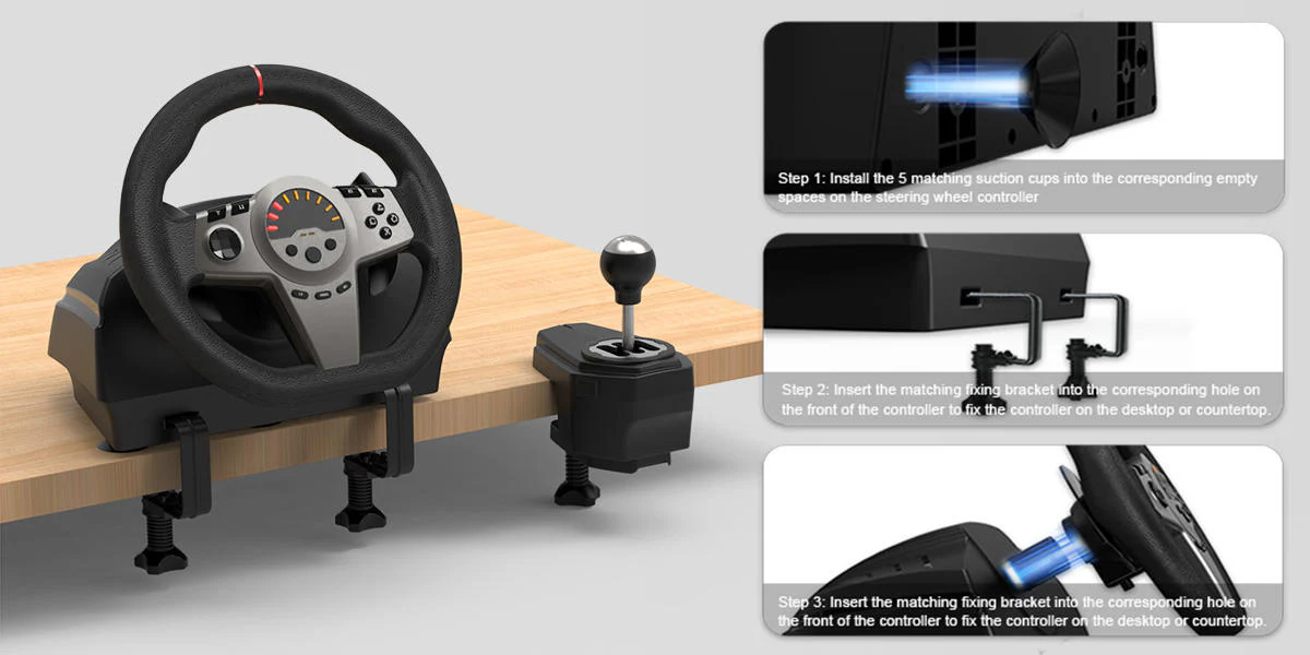 Multi-Platform Racing Wheel & Pedal Set - Image 3