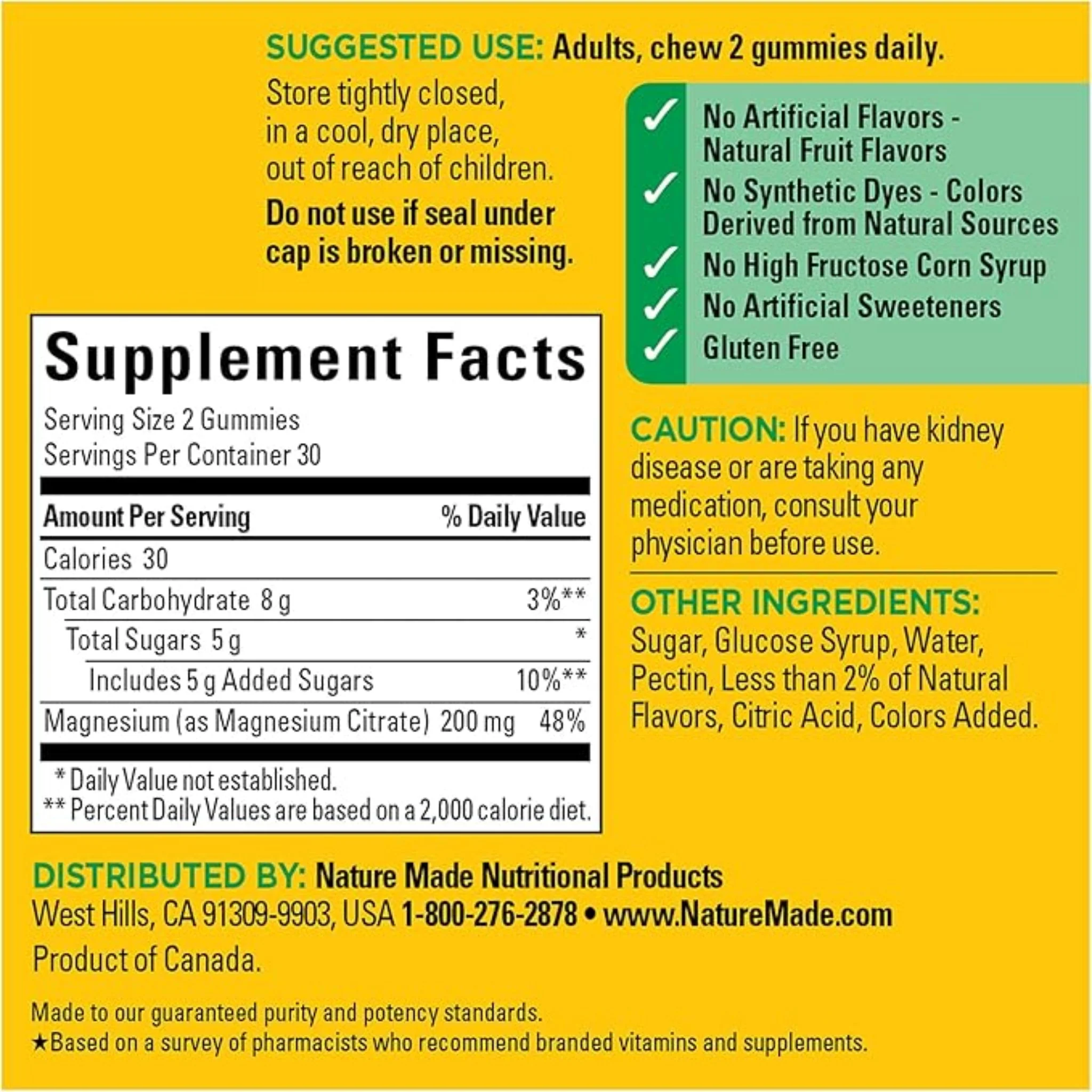 Nature Made High Absorption Magnesium Citrate Gummies – 200 mg - Image 4