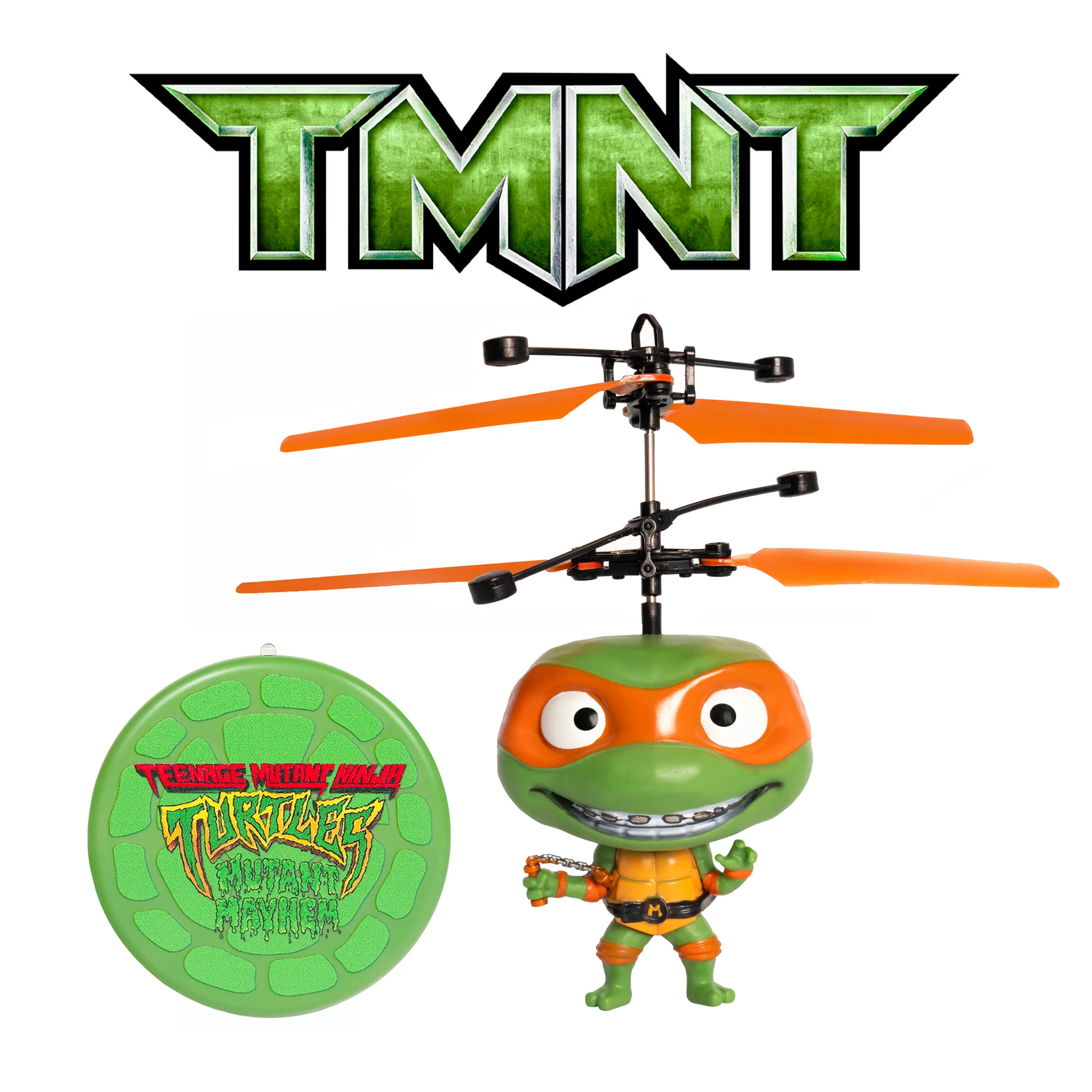 Nickelodeon TMNT 3.5" Big Head Motion Sensing UFO Helicopter Series - Image 2