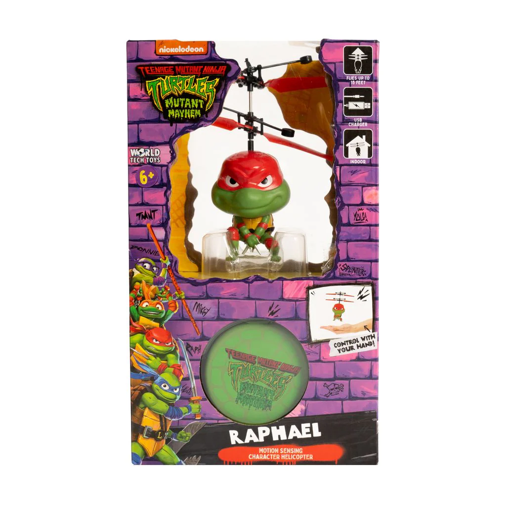 Nickelodeon TMNT 3.5" Big Head Motion Sensing UFO Helicopter Series - Image 7