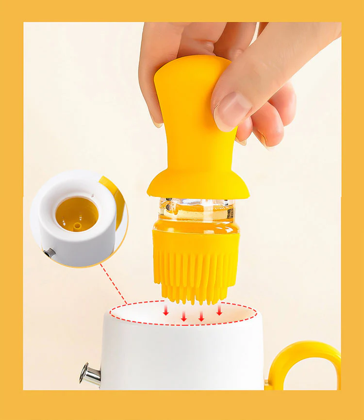 Oil Dispenser Bottle with Silicone Brush - Image 3