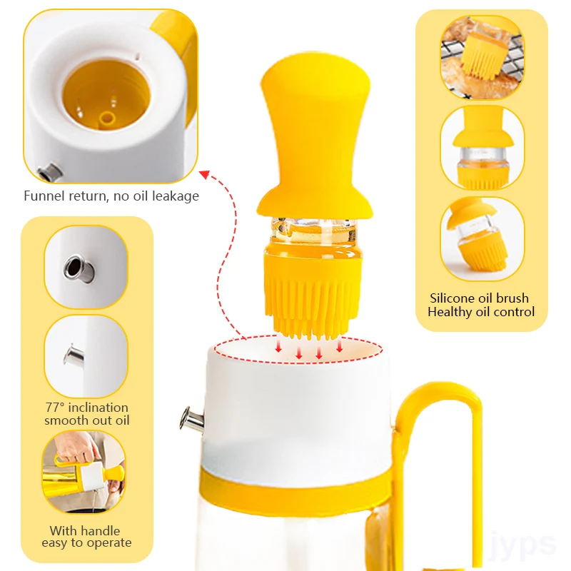 Oil Dispenser Bottle with Silicone Brush - Image 8