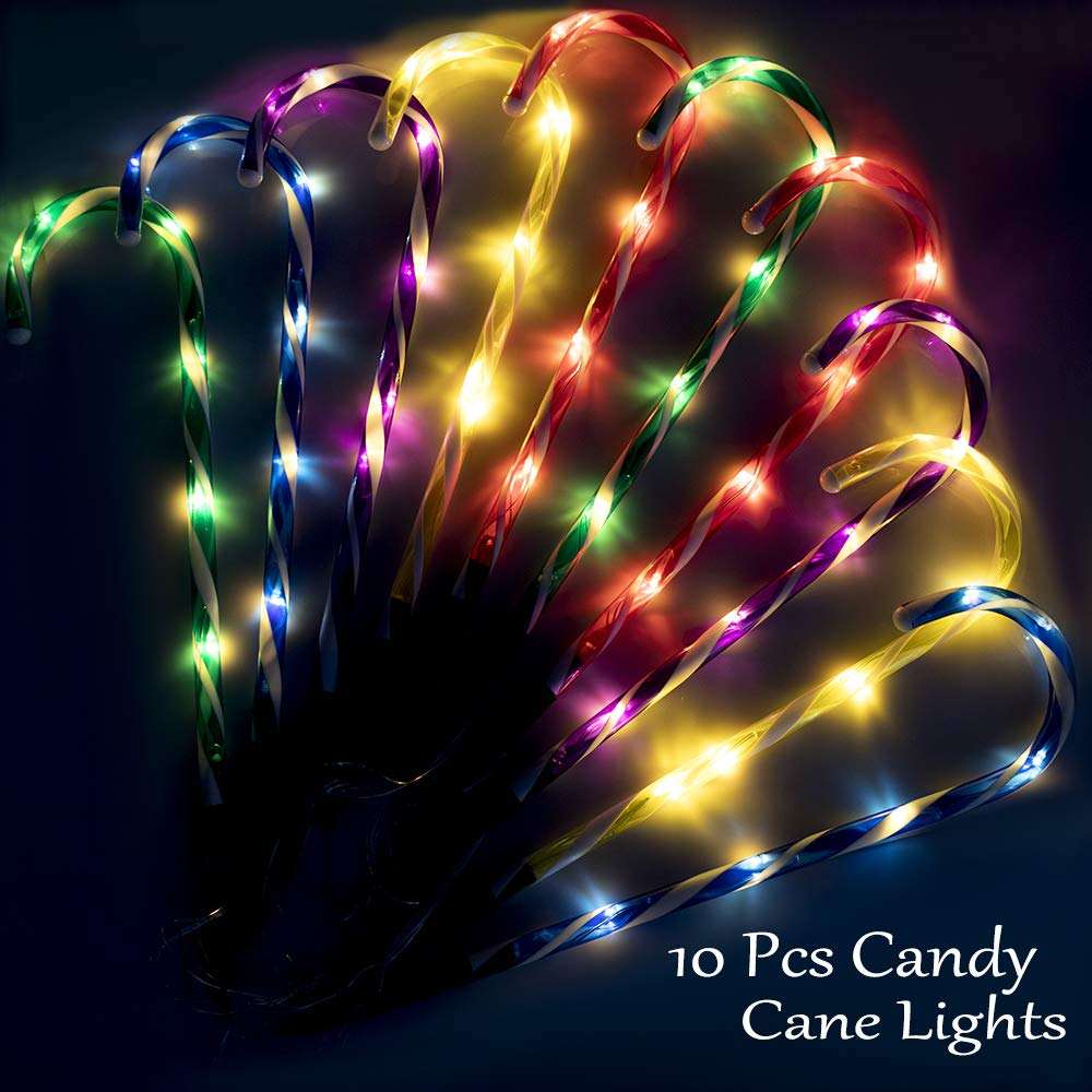 Outdoor Candy Cane Pathway Lights – LED Christmas Yard Decorations - Image 7