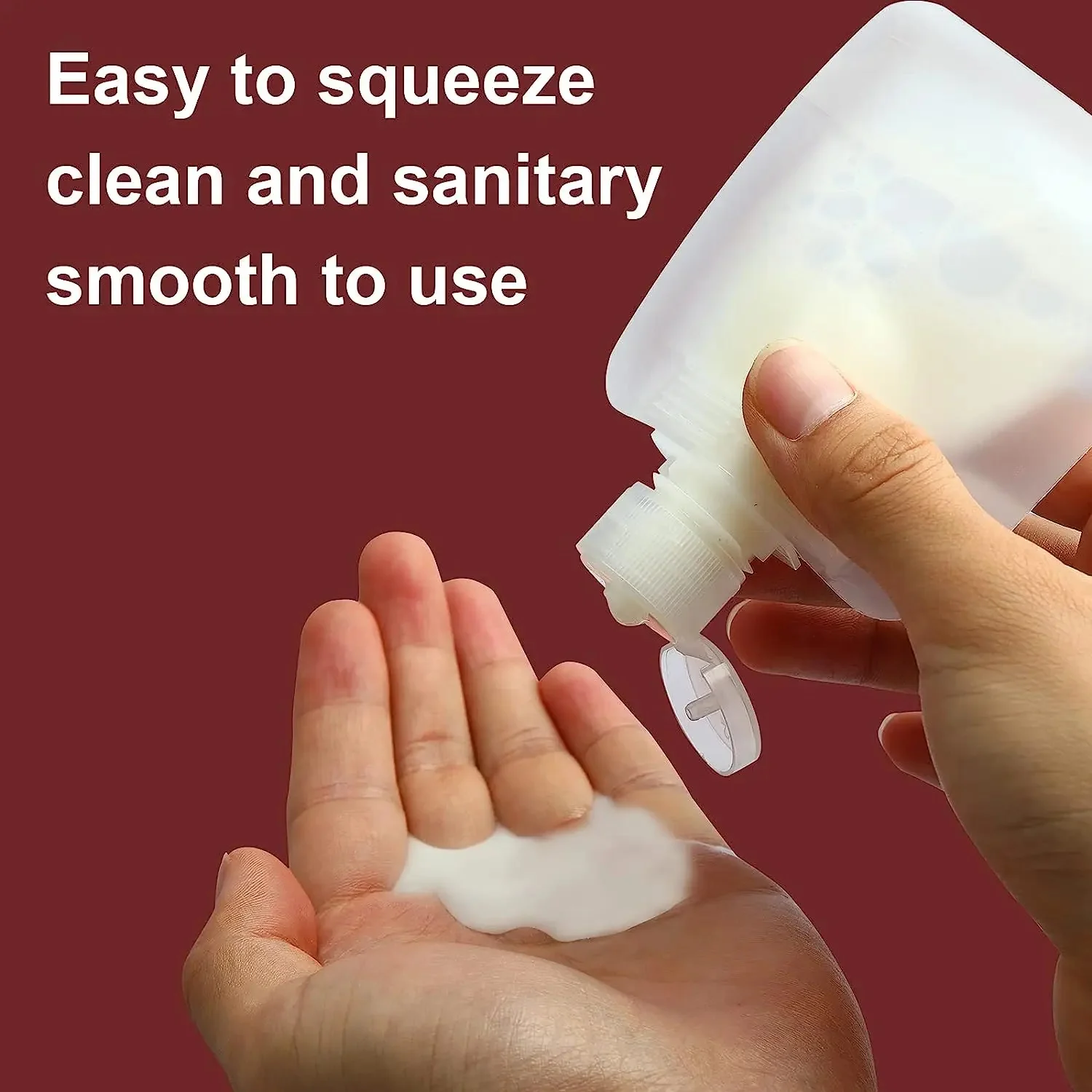 Portable Liquid Cosmetics Reffilable Squeeze Pouch - Image 2
