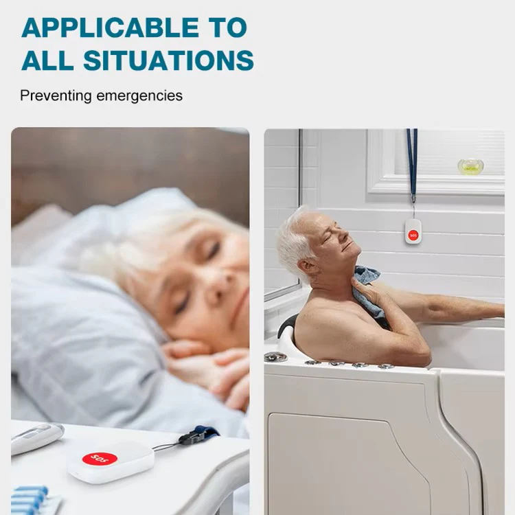 Portable Panic Wireless Alarm Button with Receiver – Nurse Call Pager System for Caregivers & Elderly - Image 5