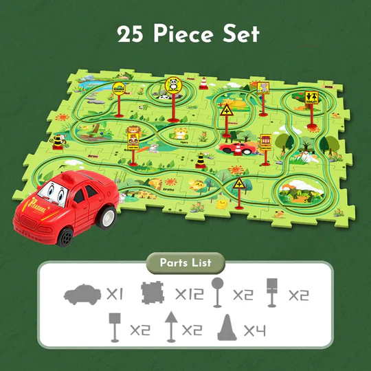 PuzzleRacer™ Kid's Car Track - Image 10