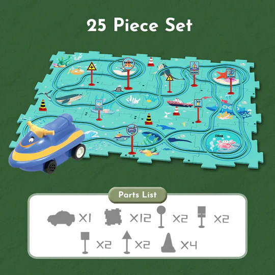 PuzzleRacer™ Kid's Car Track - Image 11