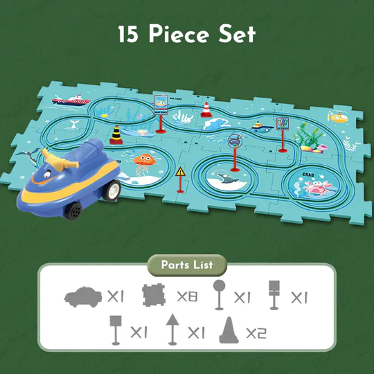 PuzzleRacer™ Kid's Car Track - Image 7