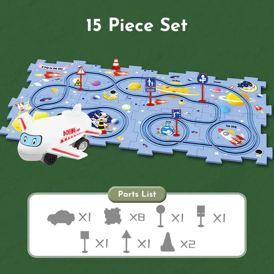 PuzzleRacer™ Kid's Car Track - Image 8
