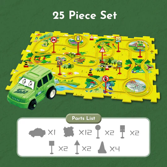 PuzzleRacer™ Kid's Car Track - Image 9