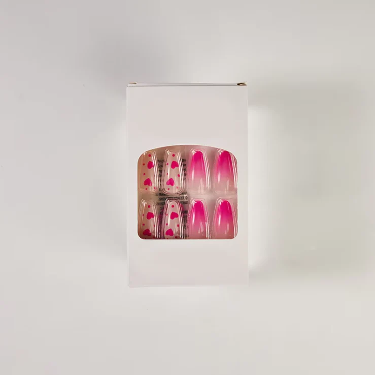 Reusable Press-On Nails – High-Gloss Acrylic Nail Set with Adhesive Tabs - Image 5