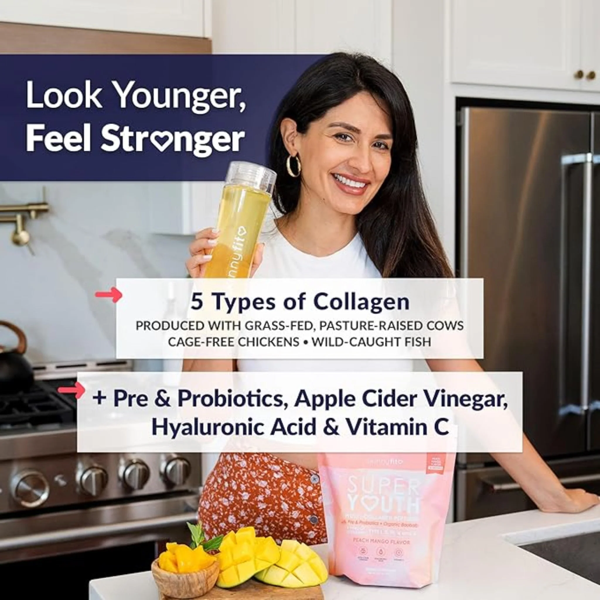 SkinnyFit Super Youth – Peach Mango Multi‑Collagen Powder - Image 5