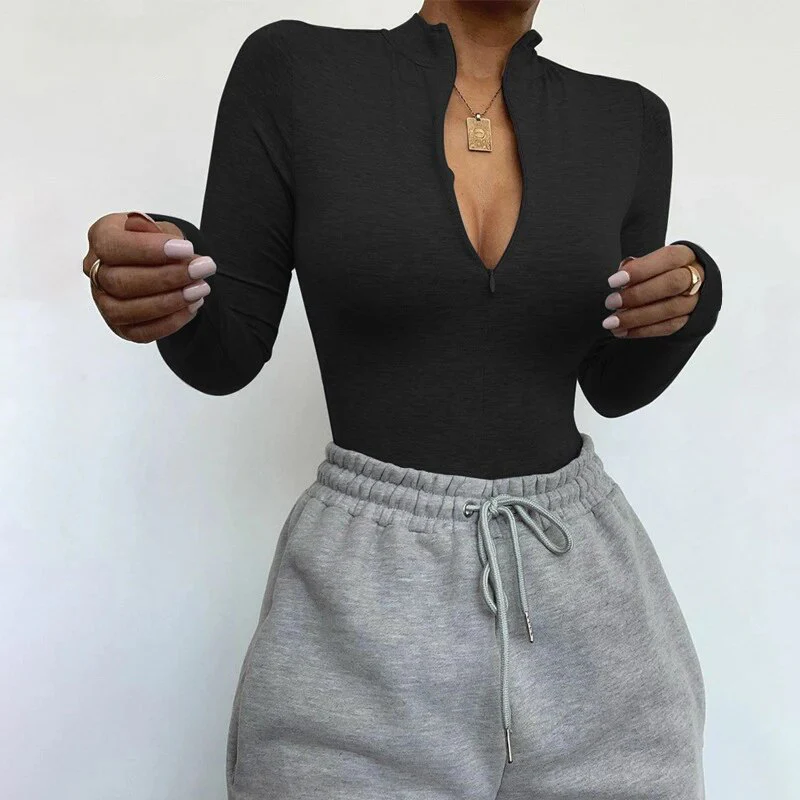 Snatched Zip-Up Bodysuit - Image 3