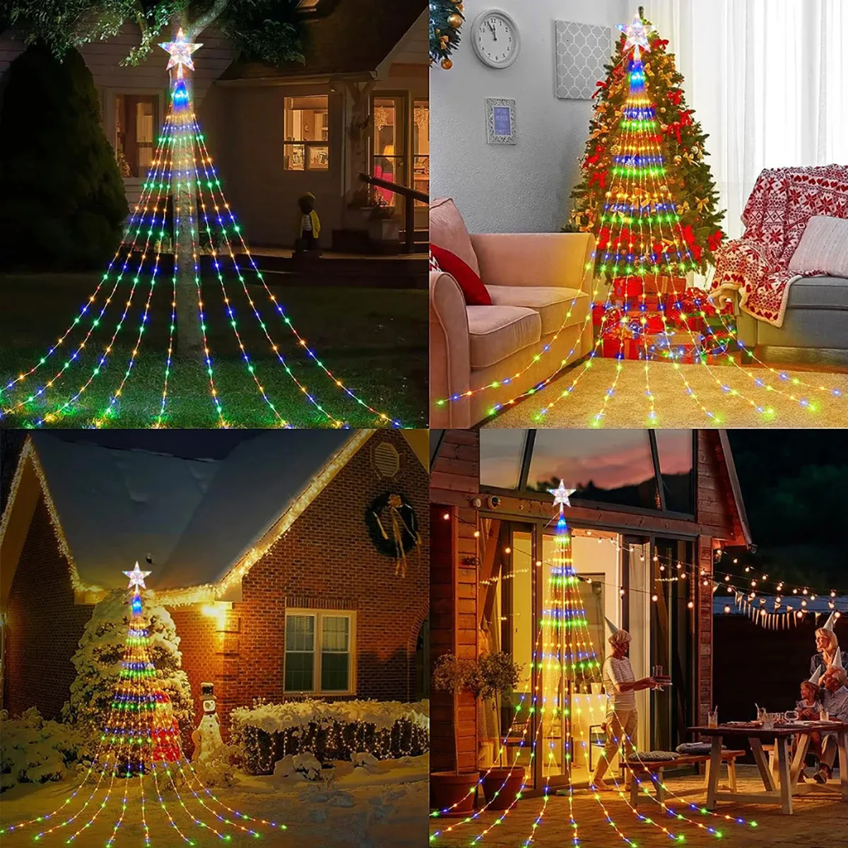 Solar LED Star String Lights – 8-Mode Christmas Fairy Lights for Indoor & Outdoor - Image 5