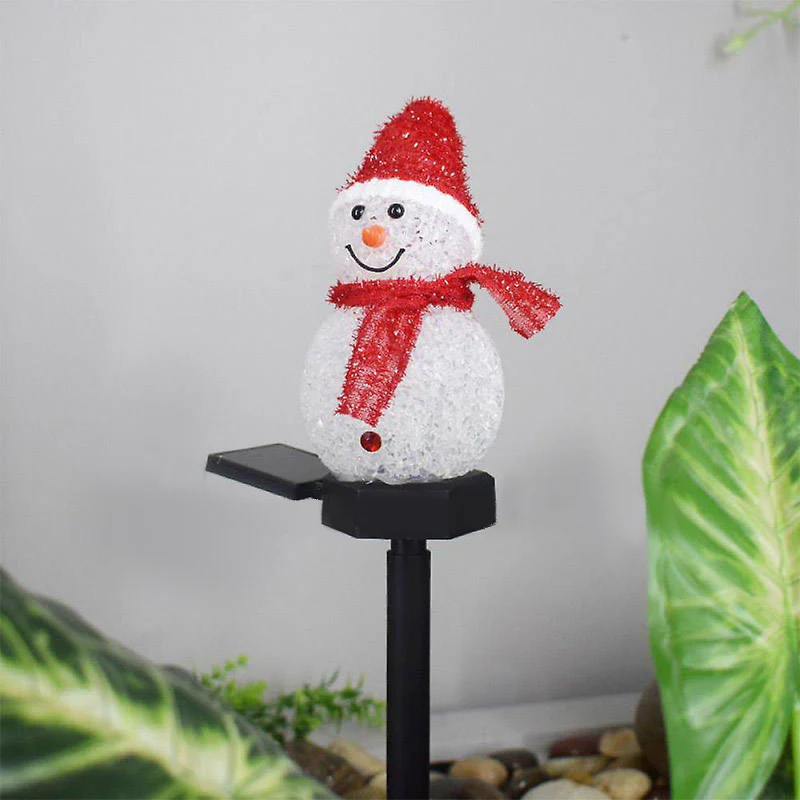 Solar Snowman Garden Pathway Lights – Outdoor Christmas Decoration - Image 4