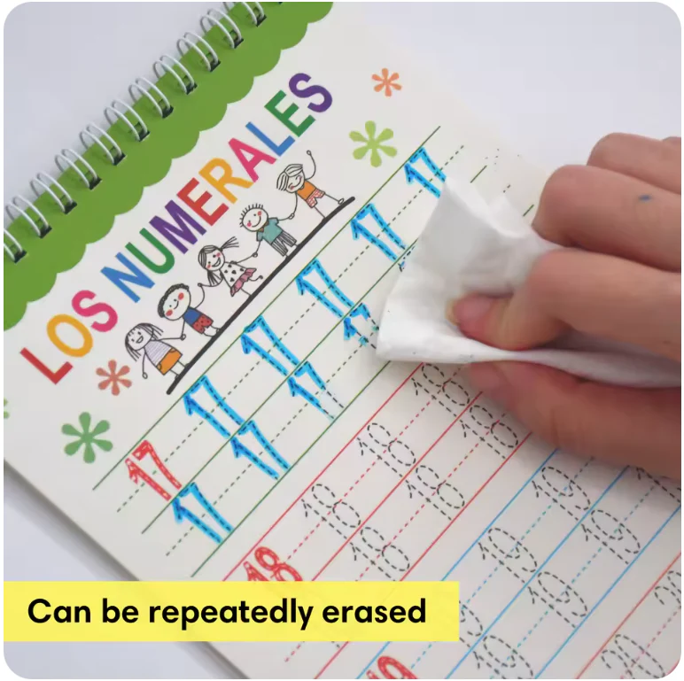 Spanish Numbers 1–100 Tracing Workbook – Dry Erase Handwriting Practice Book for Kids & Homeschool Learning - Image 3