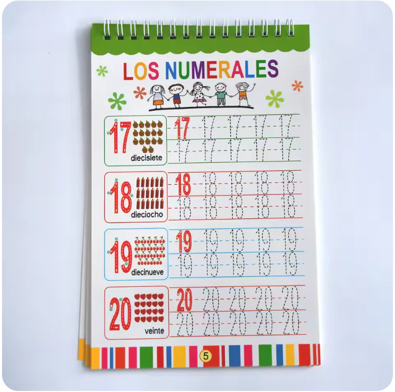 Spanish Numbers 1–100 Tracing Workbook – Dry Erase Handwriting Practice Book for Kids & Homeschool Learning - Image 4