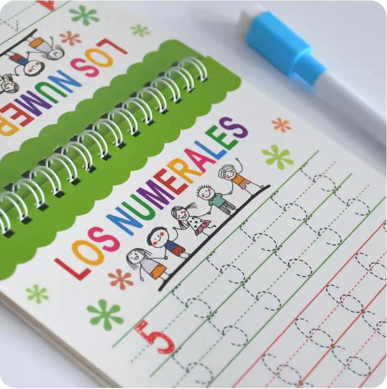 Spanish Numbers 1–100 Tracing Workbook – Dry Erase Handwriting Practice Book for Kids & Homeschool Learning - Image 5