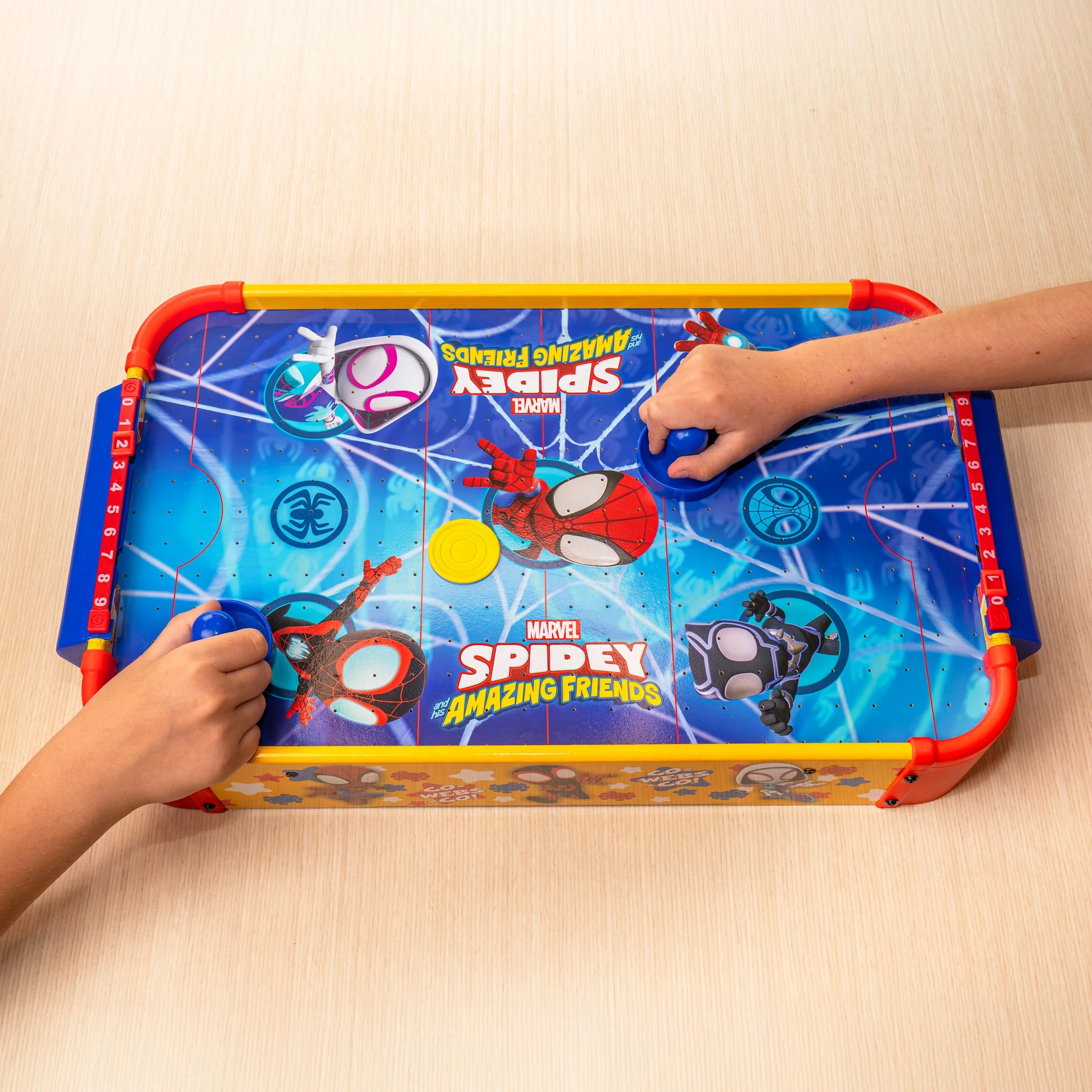 Spidey and His Amazing Friends Wooden Electronic Air Hockey Table - Image 2