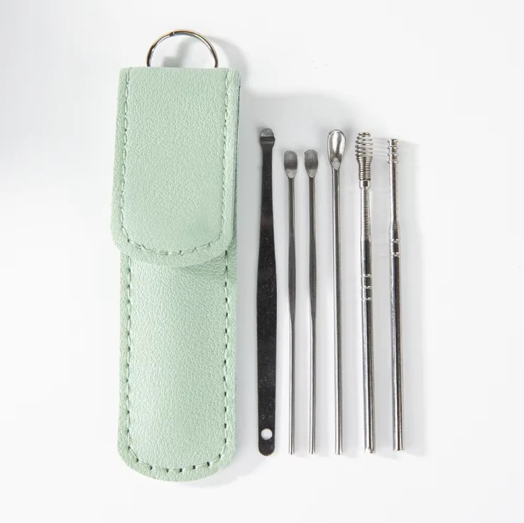 Stainless Steel Earwax Removal Tool Set – 6-Piece Cleaning Kit with Case - Image 7