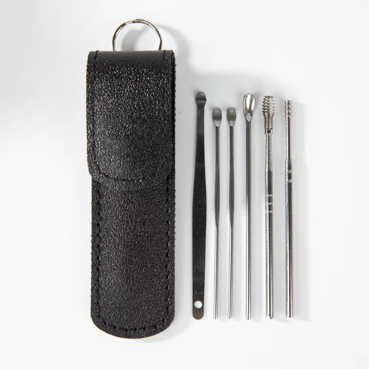 Stainless Steel Earwax Removal Tool Set – 6-Piece Cleaning Kit with Case - Image 8