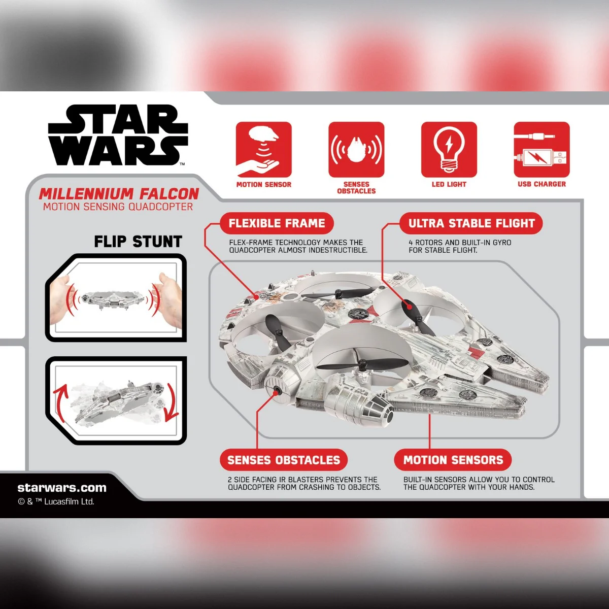 Star Wars Millennium Falcon Motion-Sensing Quadcopter - Image 6