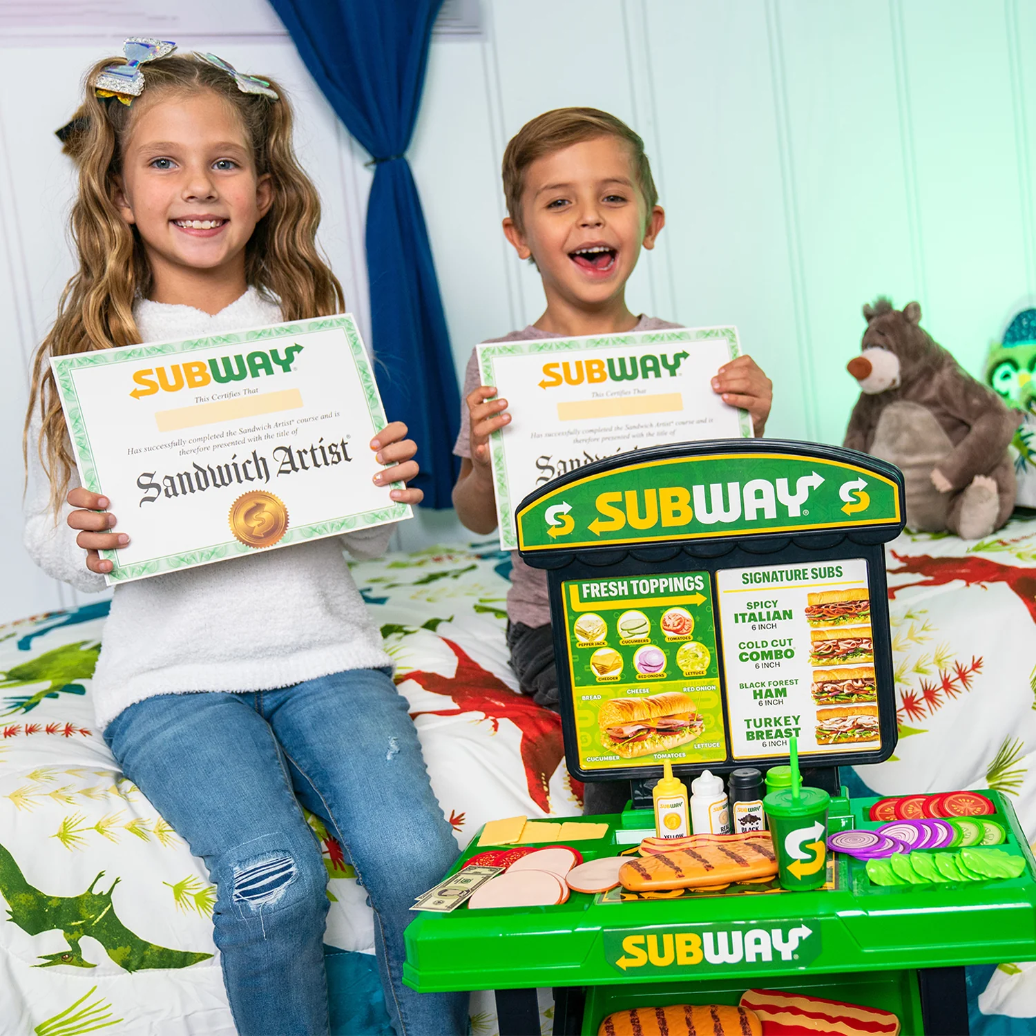 Subway Sandwich Artist Playset – 53 Piece Pretend Restaurant Kit - Image 6