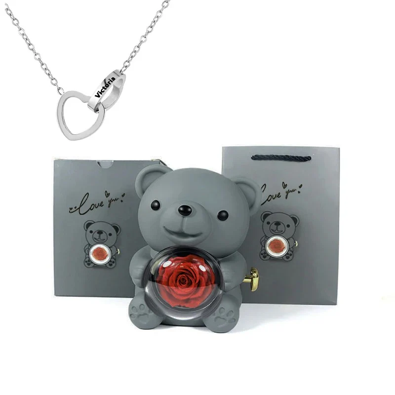 Teddy Bear - Eternal Rose Gifts Box - Image 10