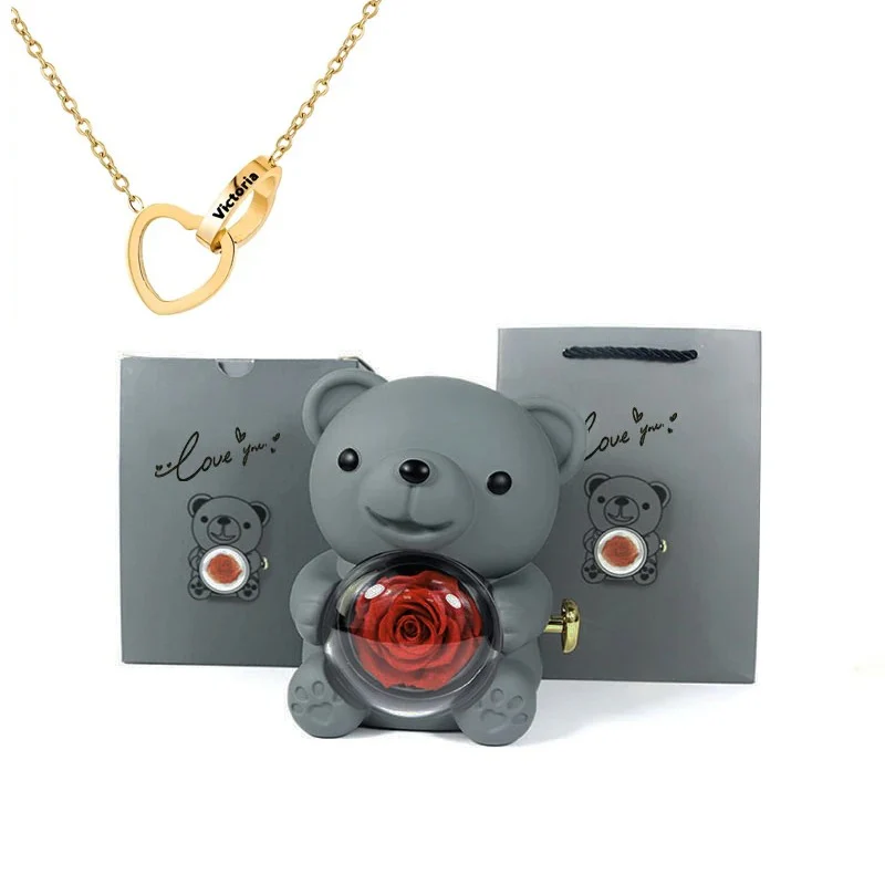 Teddy Bear - Eternal Rose Gifts Box - Image 11