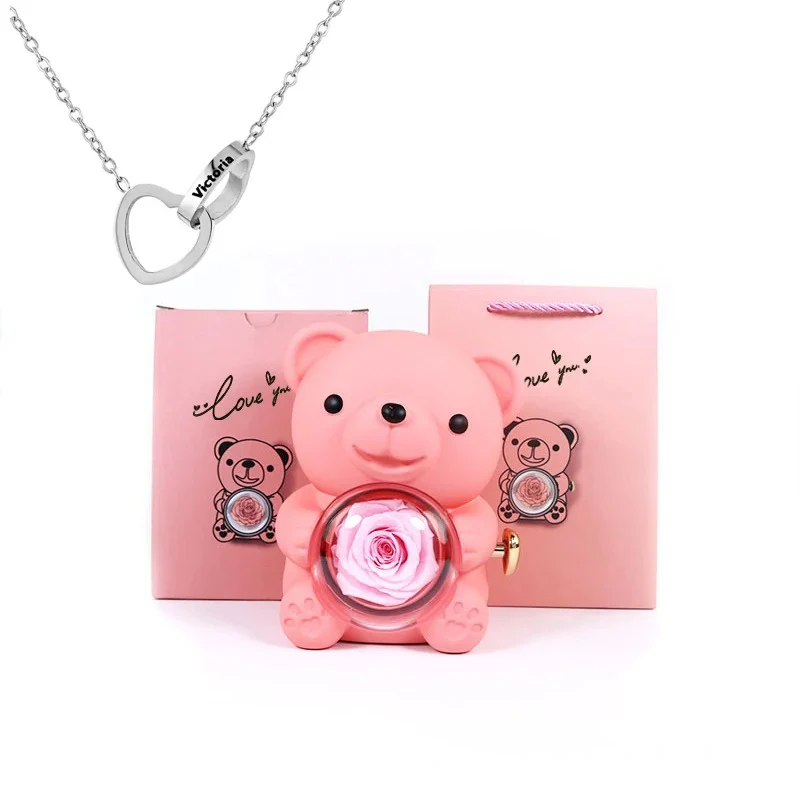 Teddy Bear - Eternal Rose Gifts Box - Image 13