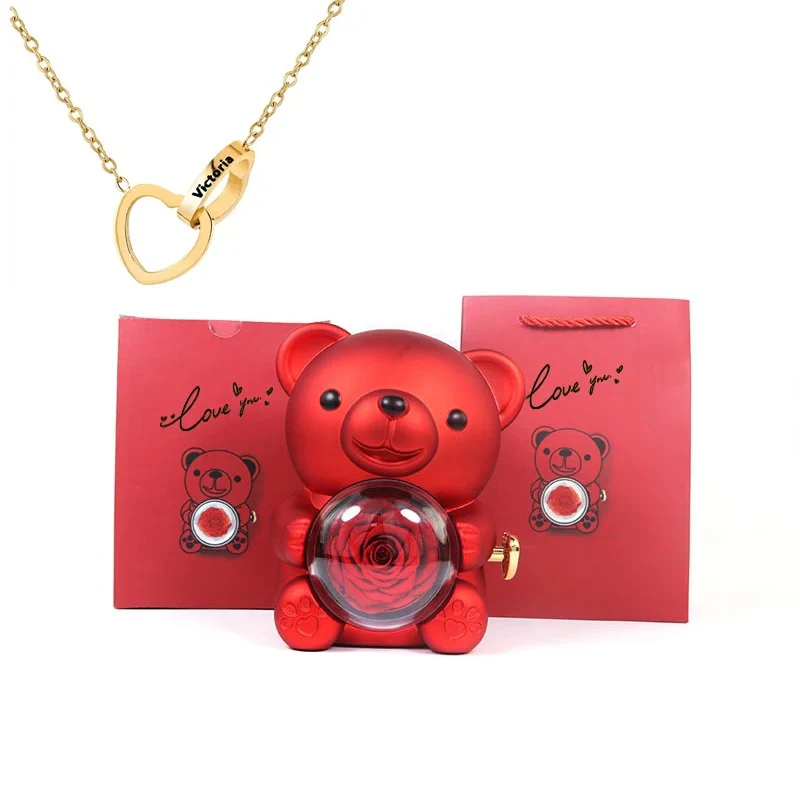 Teddy Bear - Eternal Rose Gifts Box - Image 8