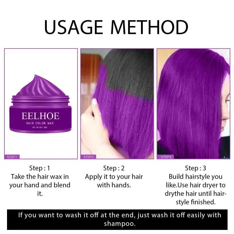 Easy Temporary Hair Color Wax - Image 13