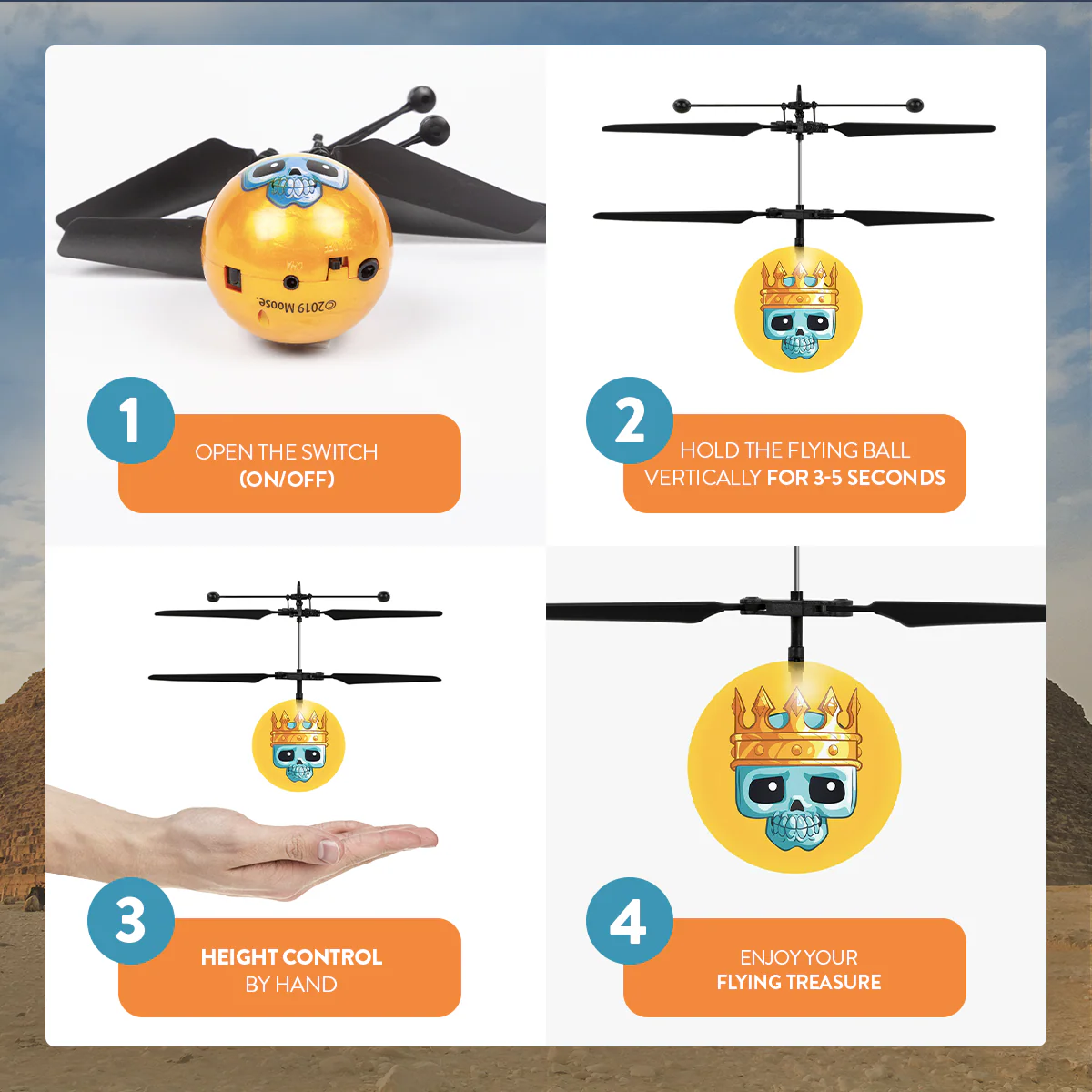 Treasure X Mystery Box Flying Figure IR UFO Ball Helicopter - Image 3