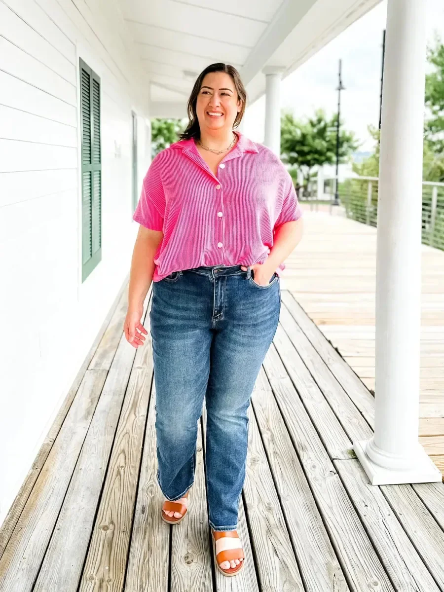 Tummy Control Bootcut Jeans - Image 3