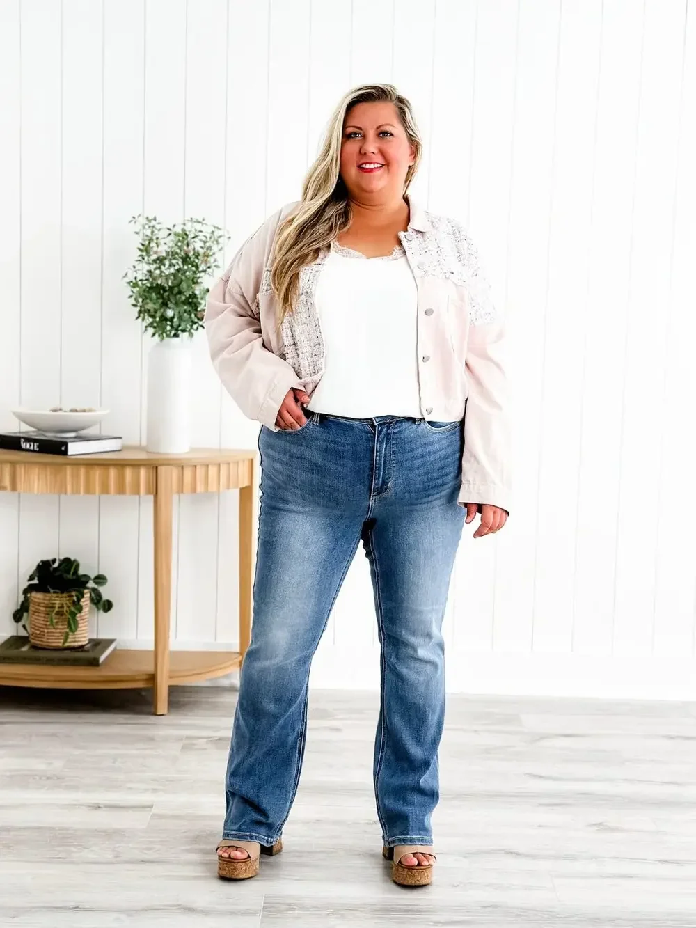 Tummy Control Bootcut Jeans - Image 8