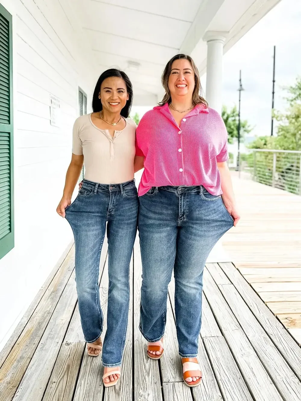 Tummy Control Bootcut Jeans - Image 9