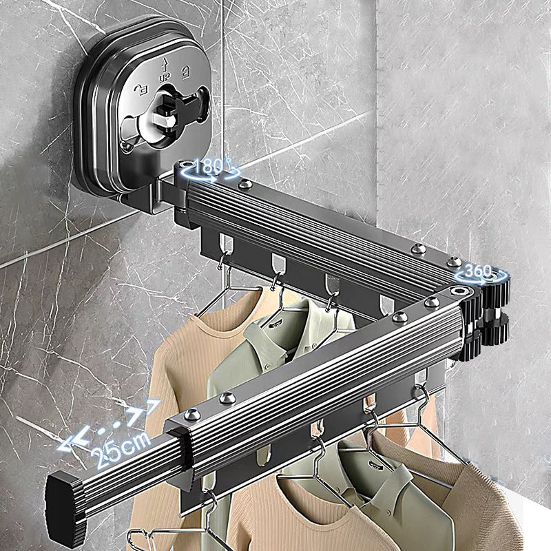 Wall Mount Folding Clothes Drying Rack - Image 4