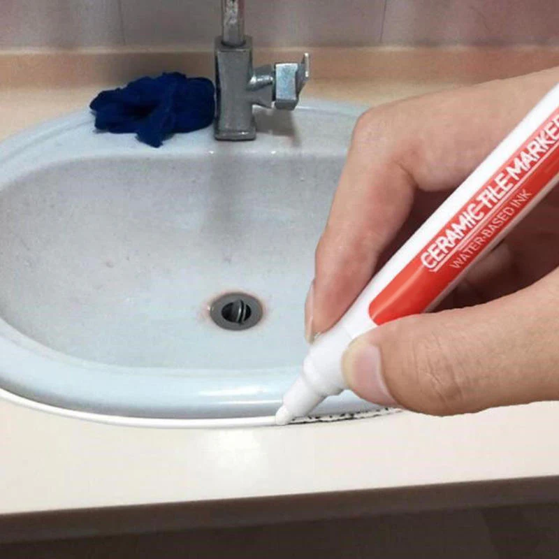 Waterproof Tile Grout Repair Pen – White Seam Restorer for Cleaning, Whitening, and Refreshing Bathroom and Kitchen Tiles - Image 3